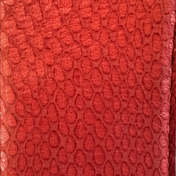 Christian Dior Vibrant Red Textured Aniline Cowhide Leather Belt Size L - Picture 10 of 14